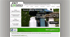 Desktop Screenshot of ekologistics.cz