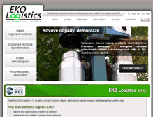 Tablet Screenshot of ekologistics.cz